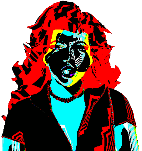 Glitching Face Off Sticker by badblueprints