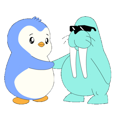High Five Team Sticker by Pudgy Penguins