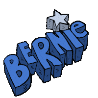 Bernie Sanders Sticker by Vienna Pitts