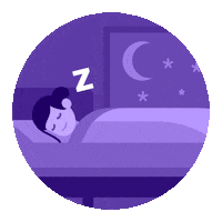 Sleep Aid Sleeping Sticker by Amy Myers MD