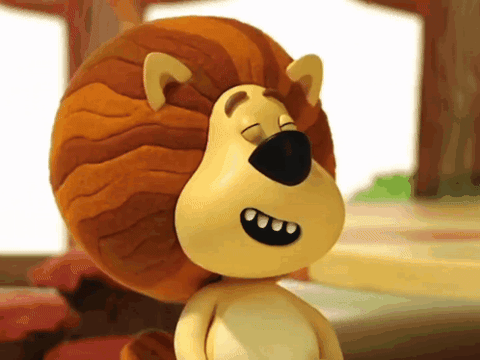 xairai cartoon giphycreatortest lion cbeebies GIF
