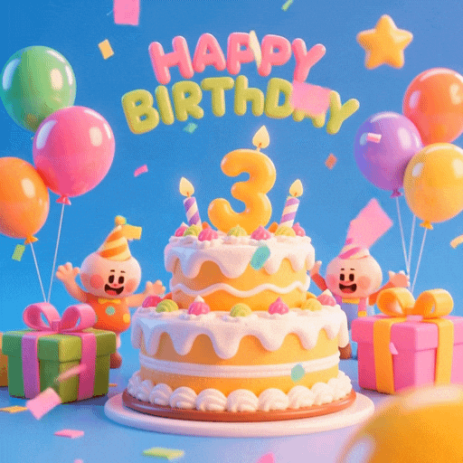 llwuStudio01 giphygifmaker celebration birthday cake GIF