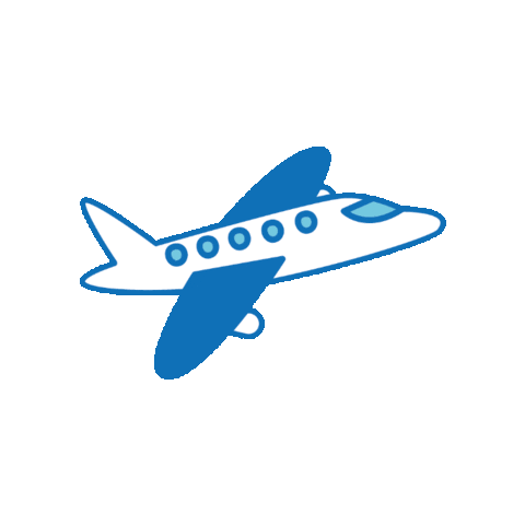 thelibratravels giphygifmaker travel trip plane Sticker