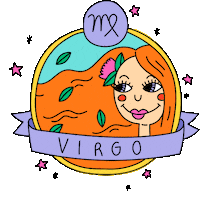 zodiac sign girl Sticker by Marcela Illustrates