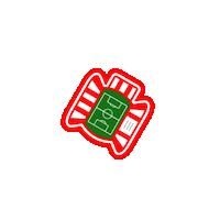 clublosandes soccer white red green Sticker