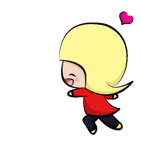 tikaalodia giphyupload love happy running Sticker