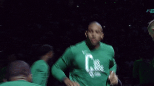 jumping nba playoffs GIF by NBA