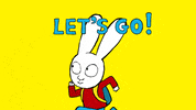 Lets Go Running GIF by Simon Super Rabbit