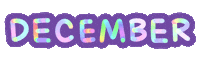 December Month Sticker by chasamary