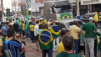 Pro-Bolsonaro Demonstrators Gather in Joacaba for Brazil's Independence Day