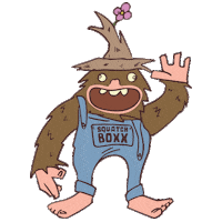 Wave Bigfoot Sticker by Squatch and Siren