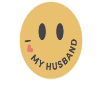 Smiley Face Husband Sticker by Marriage365