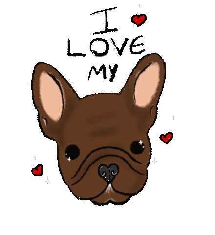 mayoliveiramkt dog pet bull bulldog Sticker