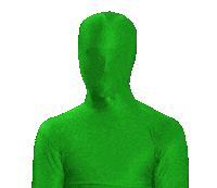 Green Man No Sticker by Linda & Linda