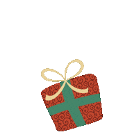 Heart Christmas Sticker