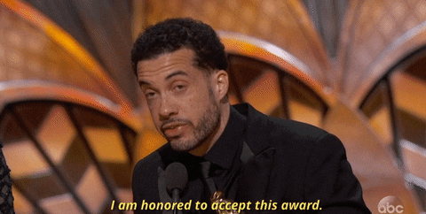 oscars 2017 i am honored to accept this award GIF by The Academy Awards