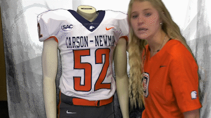 Mannequin Sprinkler GIF by Carson-Newman Athletics