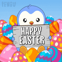 Easter Eggs Penguin GIF by Pudgy Penguins