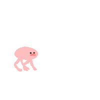 Pink Jumping Sticker