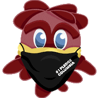 Mask Mascot Sticker by University of South Carolina