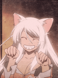 Cat Girl Bakemonogatari GIF