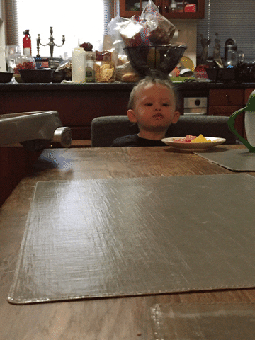 shwirtz food baby eating table GIF