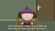 sitting stan marsh GIF by South Park 
