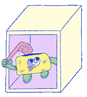 Toaster Dancing Sticker by panika.xyz