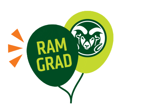 Csu Rams Balloons Sticker by Colorado State University