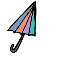 Umbrella Sticker by weareallmaedhere
