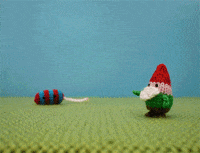 stop-motion animation GIF by Mochimochiland