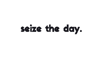 Seize The Day Quote Sticker by BroadwayWorld