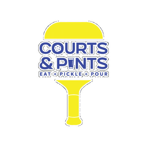 courtsandpints giphygifmaker minnesota pickleball moorhead Sticker