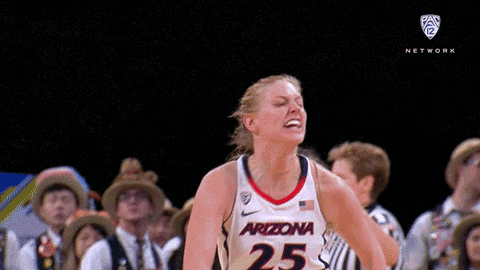 Letsgo Arizona Pac12Wbb Wildcats Hyped GIF by Pac-12 Network