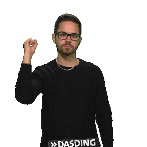 Point Finger Sticker by DASDING