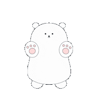Polar Bear Hello Sticker