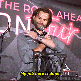 aborddelimpala jared padalecki job done aborddelimpala GIF