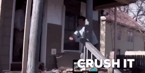 giphygifmaker crush it than merrill fortune builders 123 crush it GIF