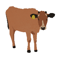 Aranovsky milk cow farm village Sticker