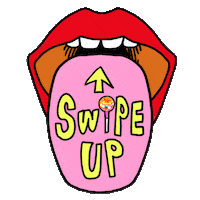 Pink Swipe Sticker by Chupa Chups Japan