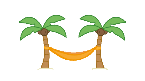 Allie The Ellie Island Palm Coconut Kokos Kokosnoor Hangmat Sticker by Allie the Ellie