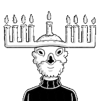 Jewish Hanukkah Sticker by Sam Grinberg