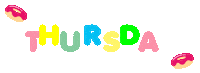 thursday doughnut Sticker by DONUTPAPI