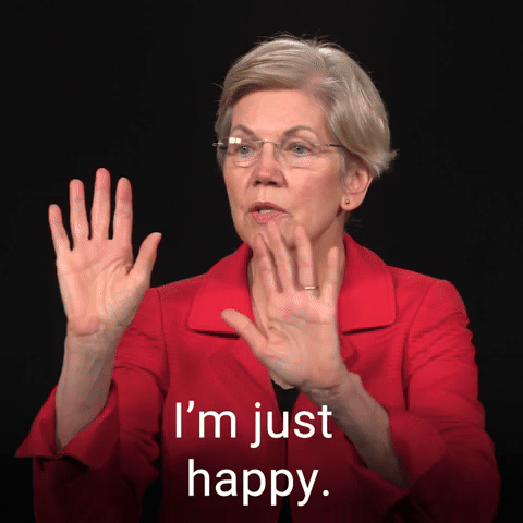 "I'm just happy."