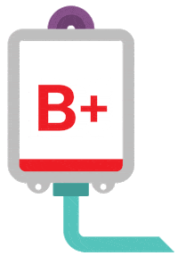 Blood Donor B Positive Sticker by Canadian Blood Services