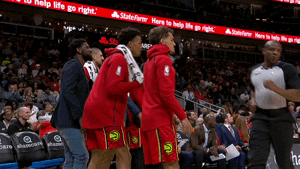 excited lets go GIF by NBA
