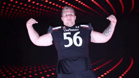 University Of Cincinnati Flex GIF by Cincinnati Bearcats