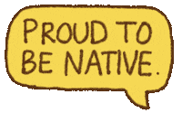 Proud Native American Sticker by Katharine Kow