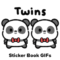 Twinning Bow Tie Sticker by Sticker Book iOS GIFs