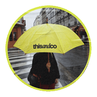 Rainy Day Fall Sticker by thisandco